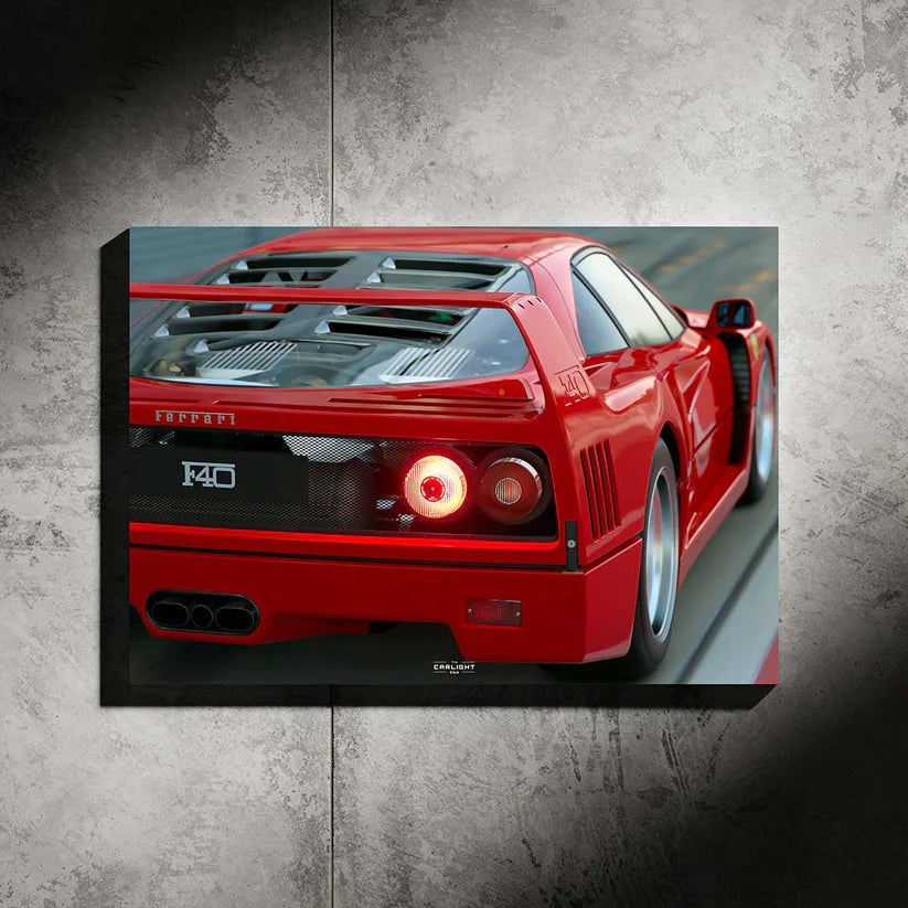 Ferrari F40 NEON Poster